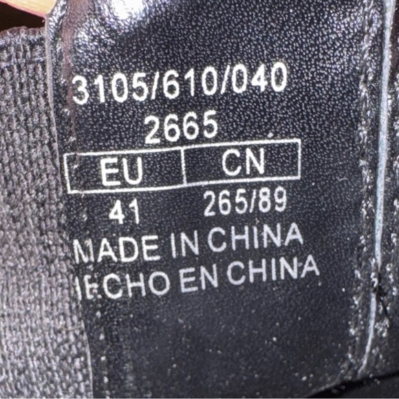 Zara stretch chunky heel boots Patent leather style. Size 41= US 10 GUC - Picture 8 of 14